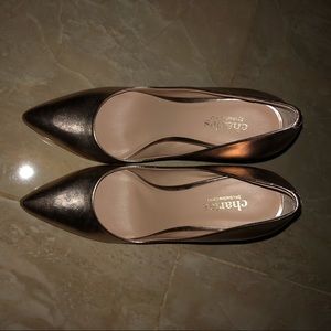 Rose Gold Charles Pumps